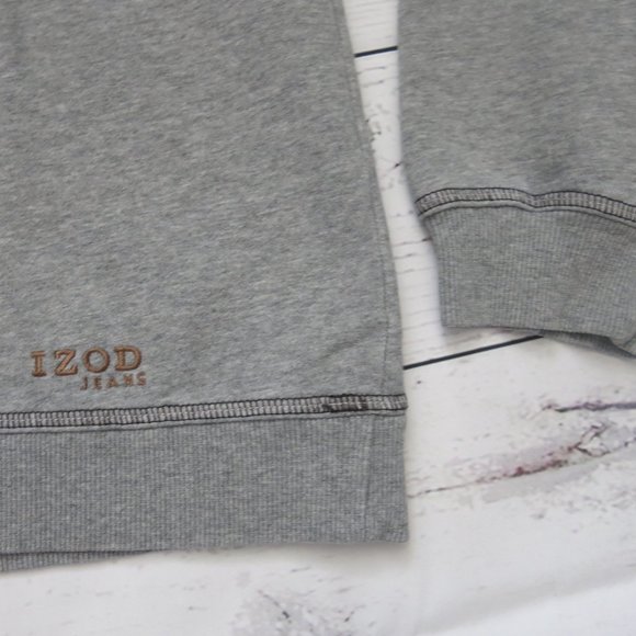 Izod Jeans Long Sleeve Crewneck Pullover Sweatshirt - Size XL - Picture 3 of 5
